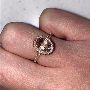 Rose Gold & Diamond Ring size 5